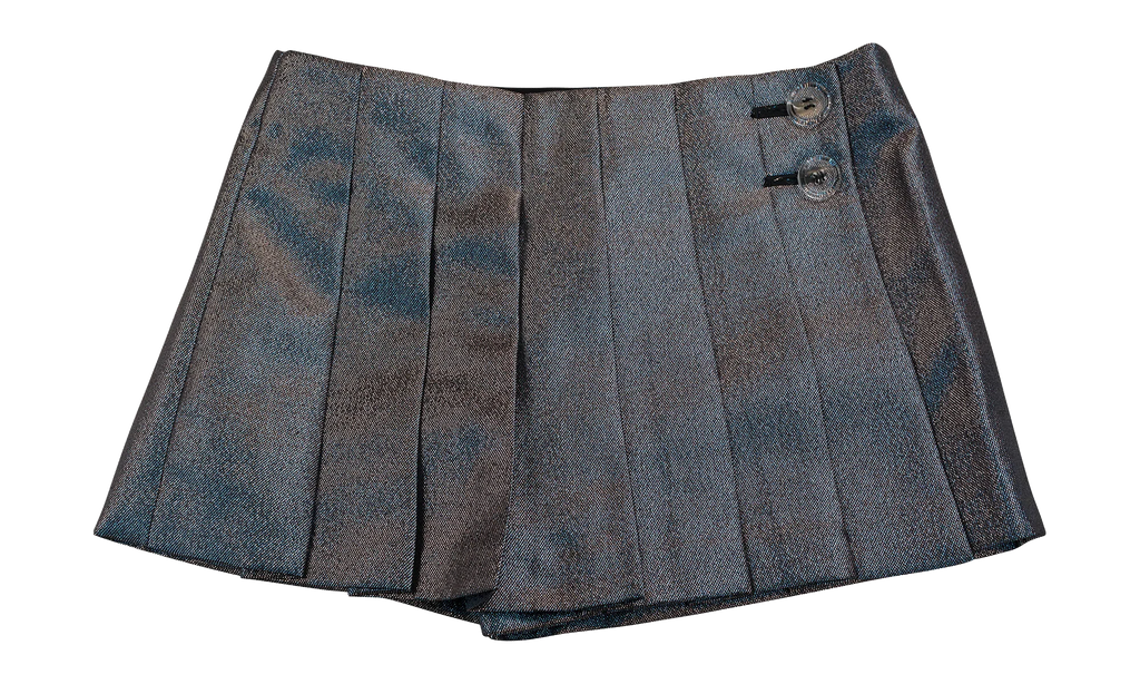 PLEATED MINI SKIRT WMNS "Blue" 95 OKO 0002