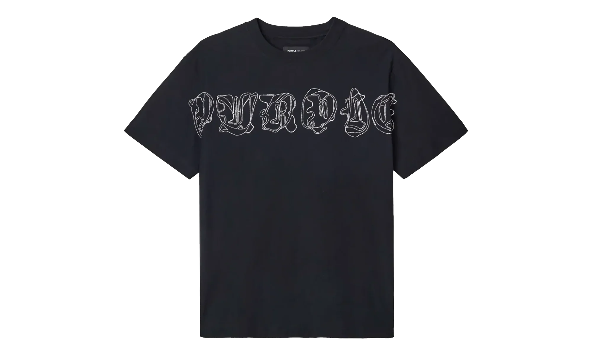 Logo Print Cotton T-Shirt "Black" P104 TBGO425