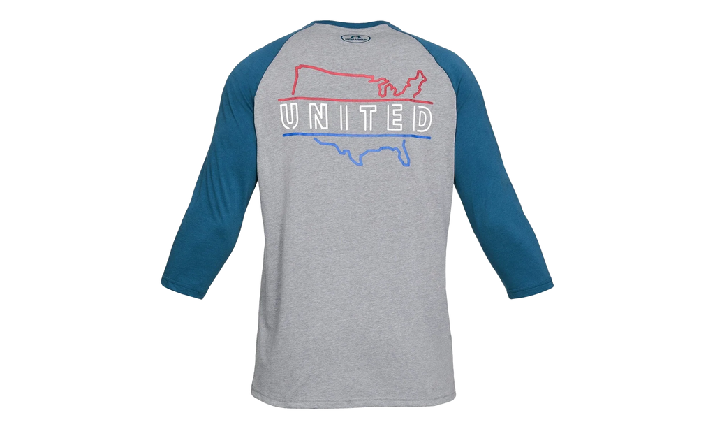 Freedom United Utility Tee "Steel Light Heather / Petrol Blue" 1330080 035