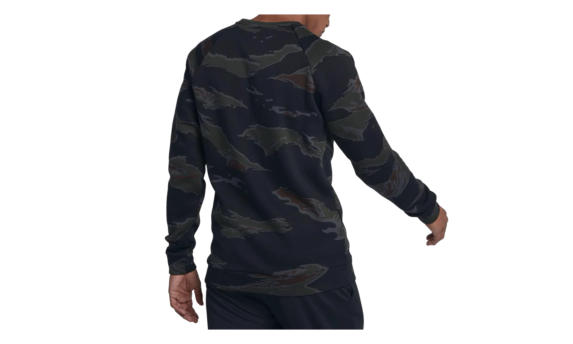 Jordan Jumpman Fleece Camo Crew Sweatshirt "Black" AV2310 010
