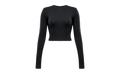 Sportswear Chill Knit Slim LS Cropped Top WMNS "Black" HF5322 010