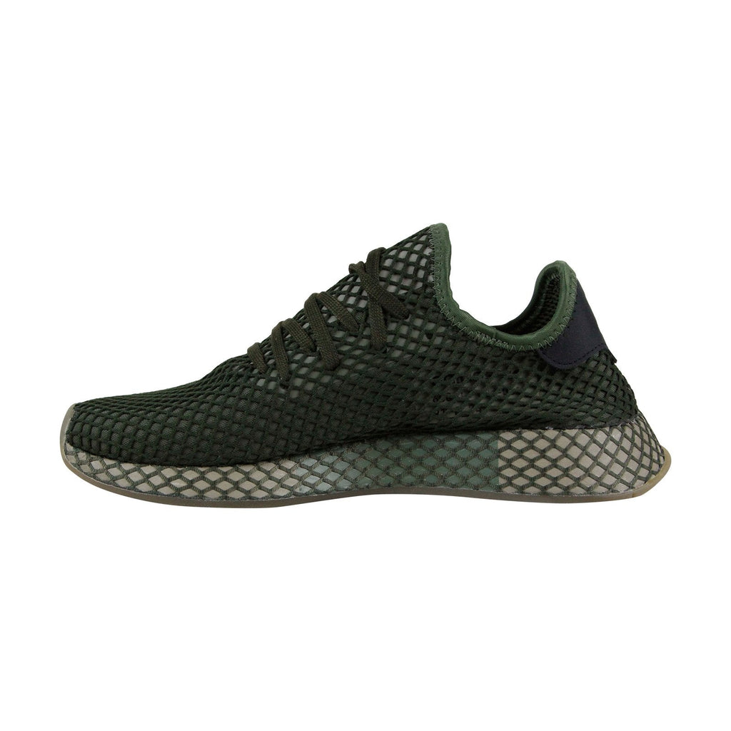 Deerupt Runner B41771 Mens Green Mesh Lace Up Lifestyle Sneakers Shoes