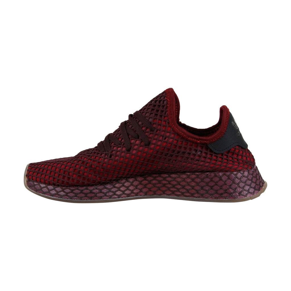 Deerupt Runner B41773 Mens Burgundy Mesh Lifestyle Sneakers Shoes