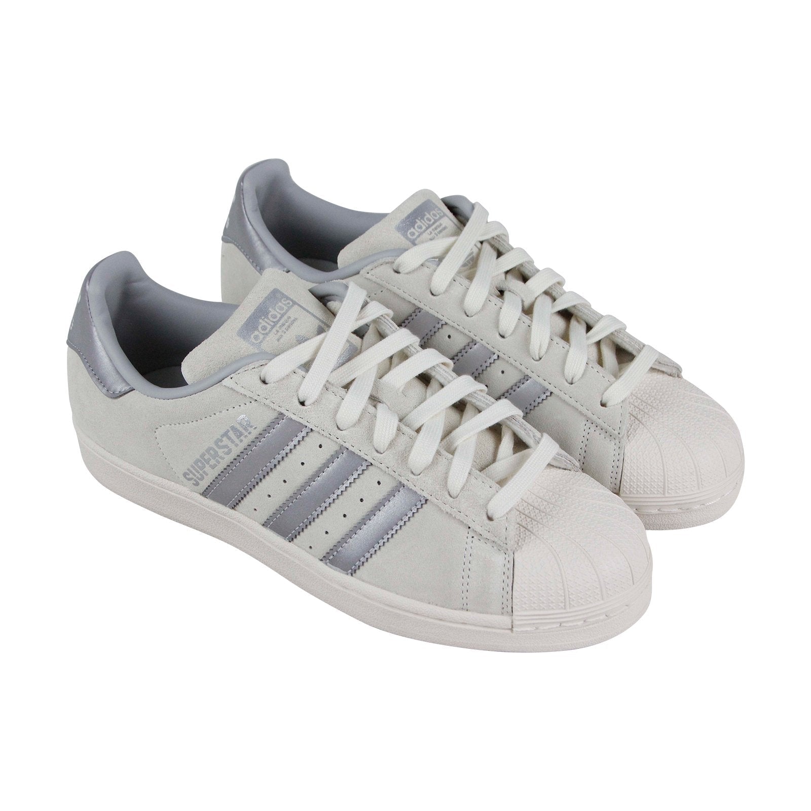 Super Star B41989 Mens Gray Suede Lace Up Lifestyle Sneakers Shoes
