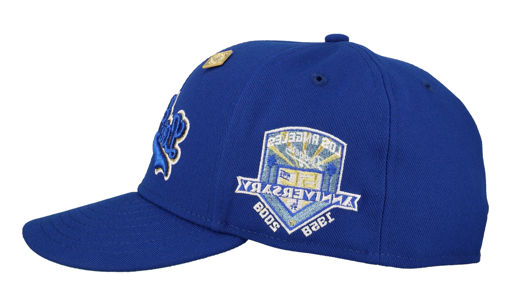 59FIFTY Los Angeles Dodgers Royal 50th Season Fitted Hat "Royal Blue / Metallic" 123451298597