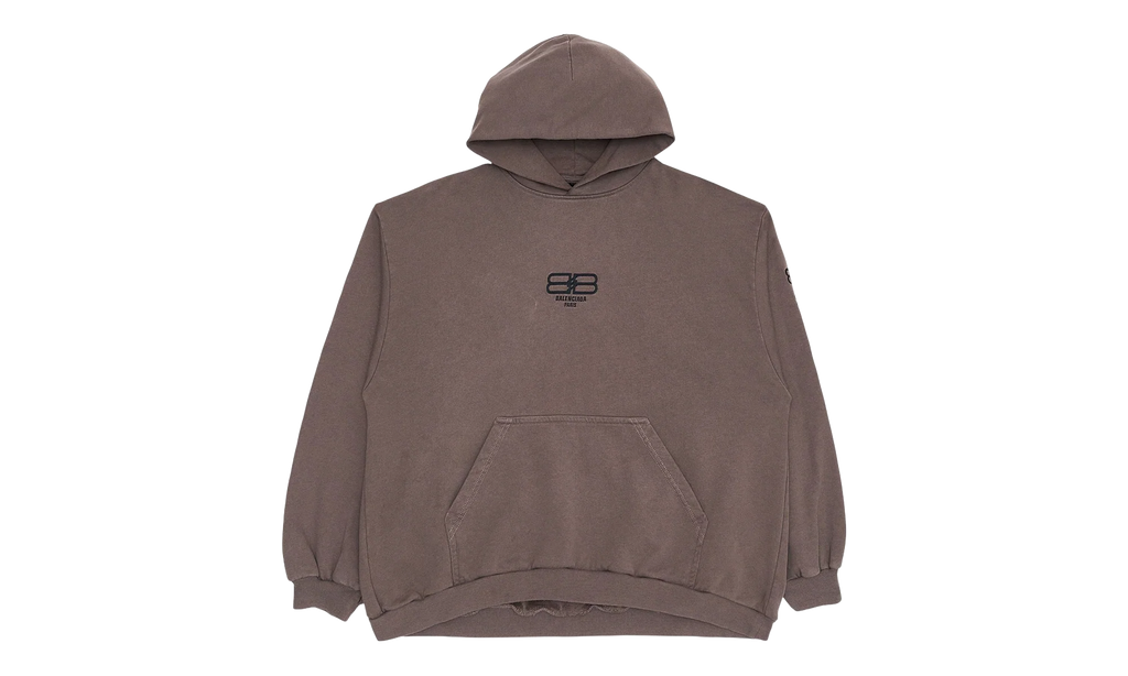 BB Paris Icon Embroidered Oversized Hoodie "Dusk Grey" 570811 TMVG6 9642