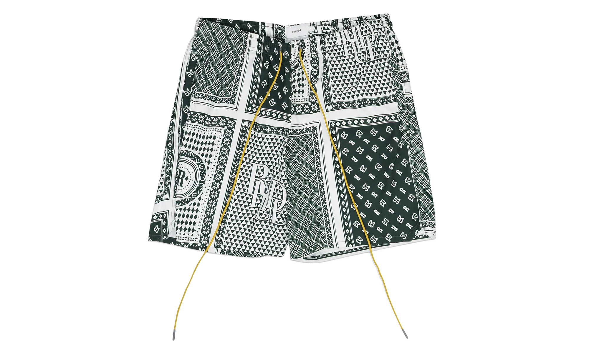 Card Print Swim Trunks "Green" RHDMACC0055 GRN