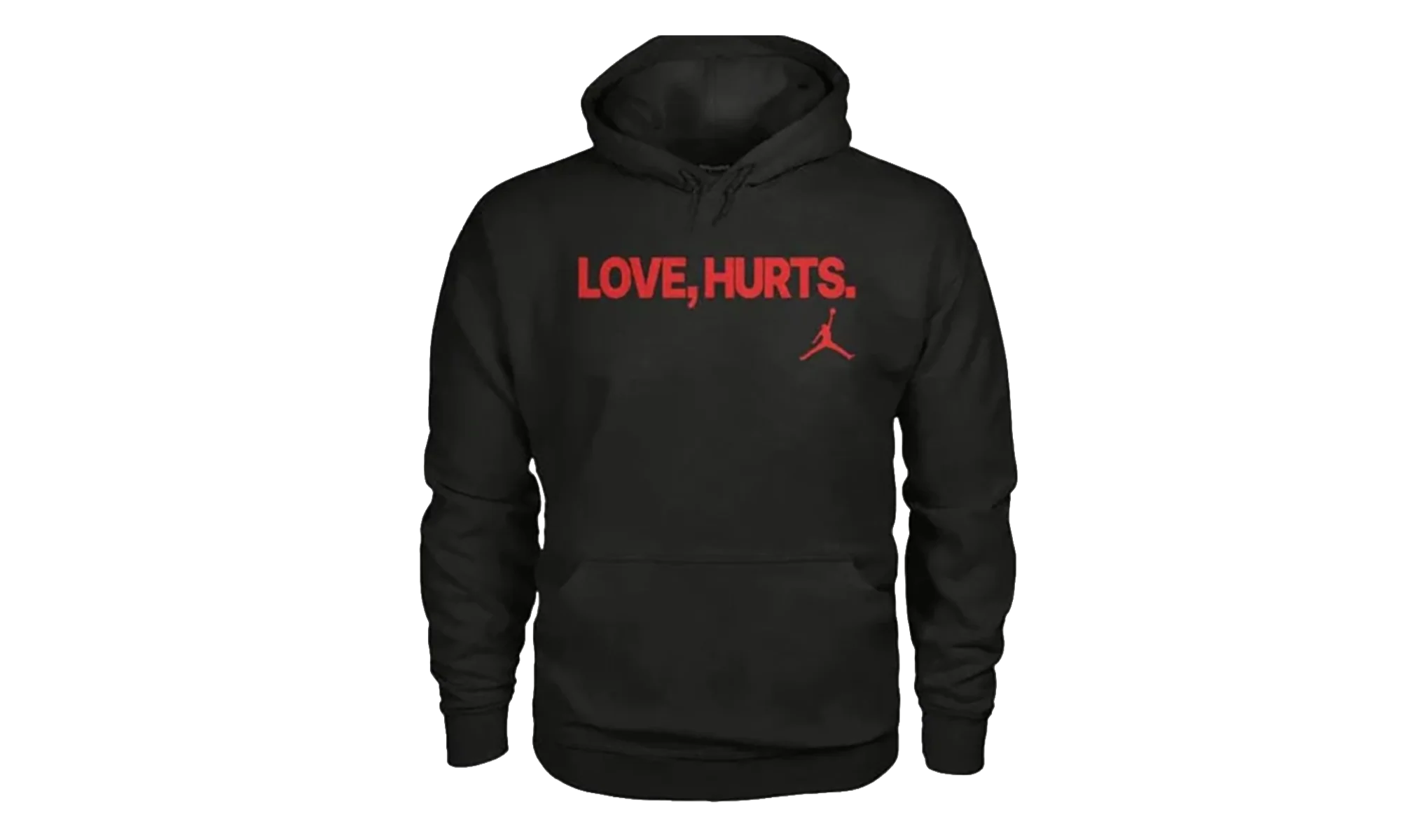 Jordan Fleece Love Hurts Jalen Hurts Hoodie "Bred" IQ3843 010