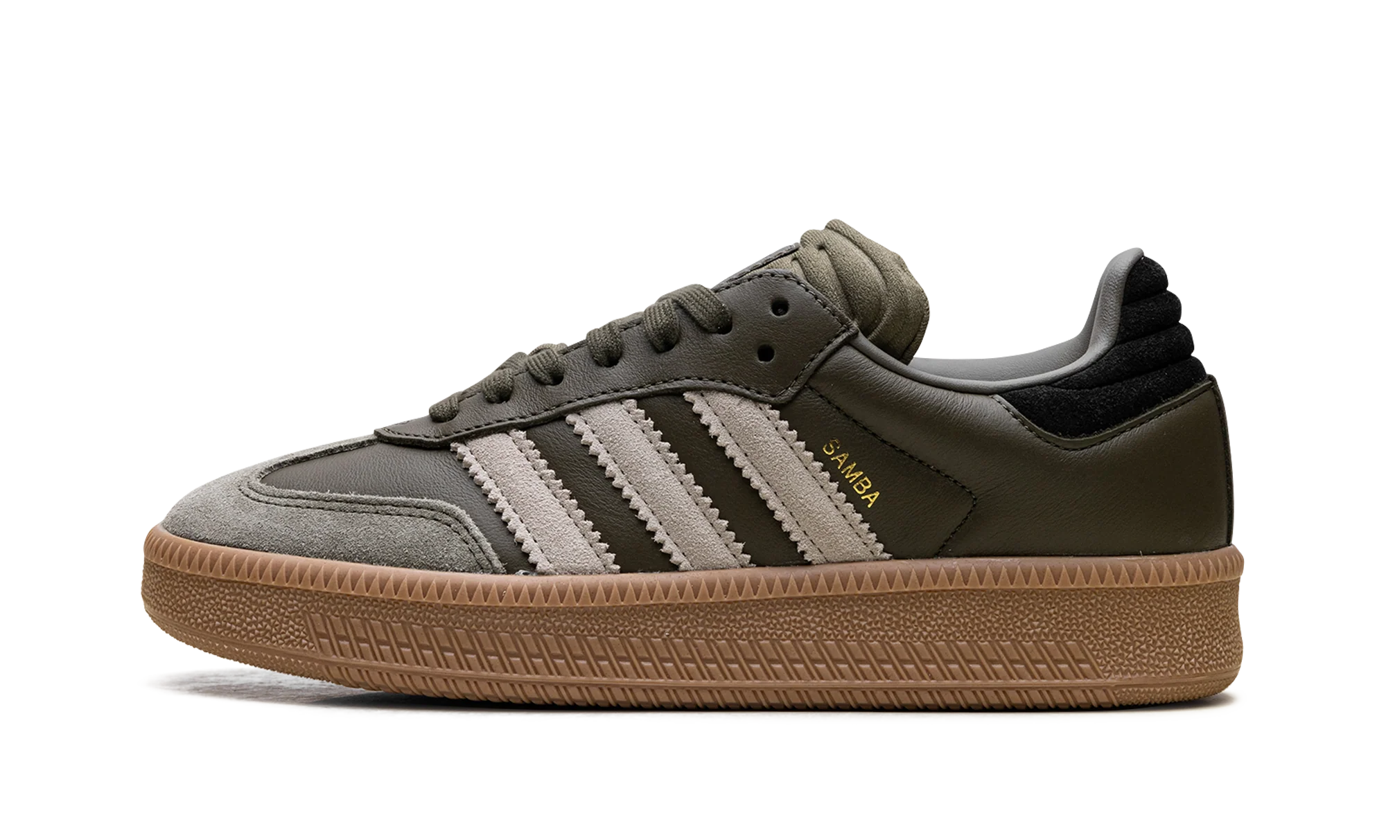 Samba XLG "Olive Strata Wonder Beige Gold Metallic" JQ2387