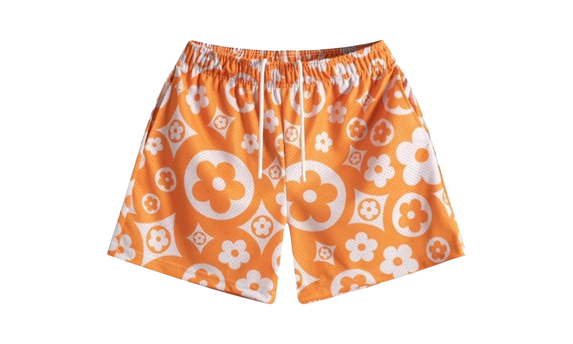 Flower Shorts "Orange / Cream" BS62