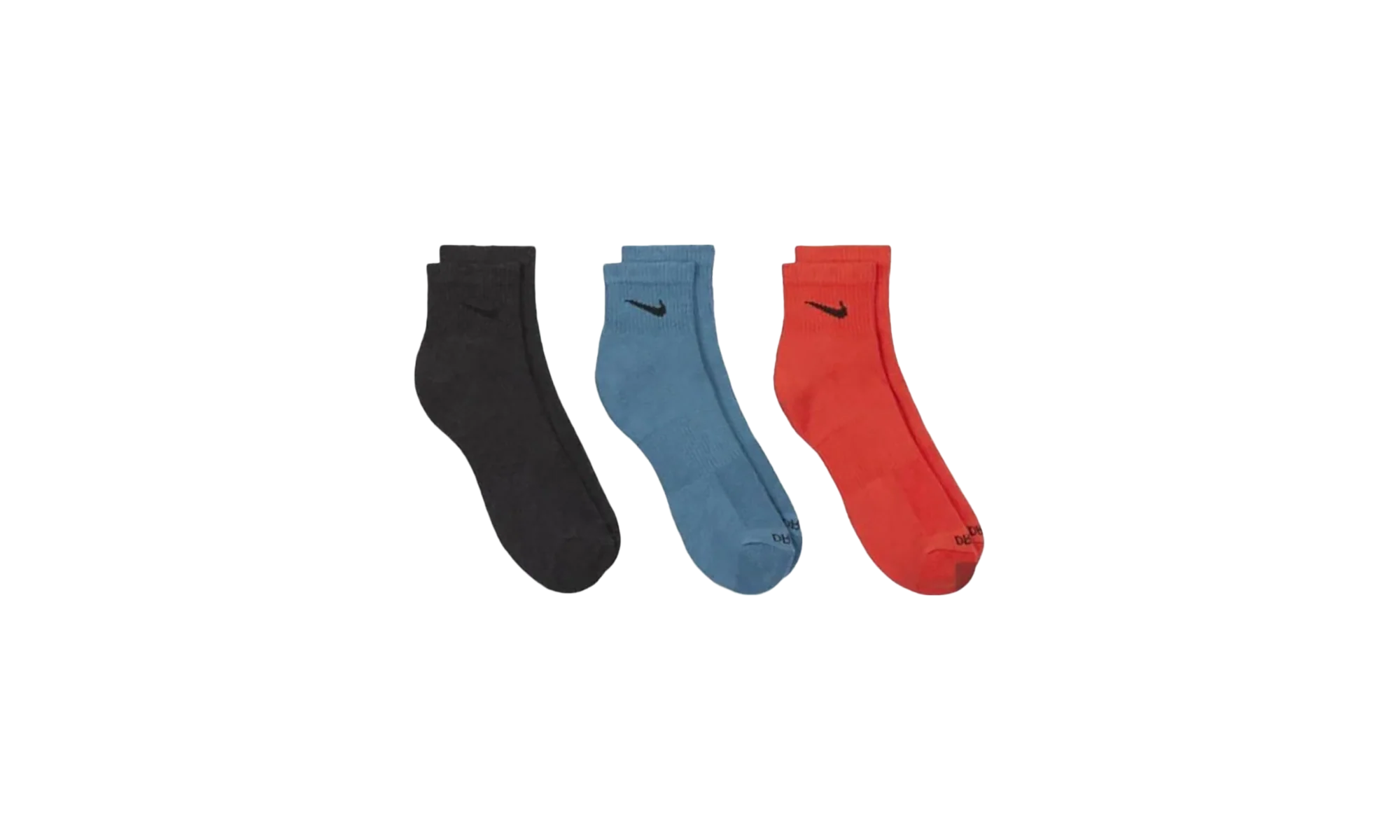 Everyday Plus Cushioned Training Ankle Socks (3 Pairs) "Multicolor" SX6890 912