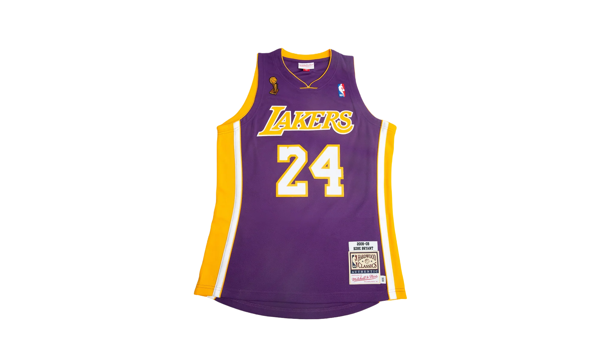 NBA Kobe Bryant Authentic Jersey "2008-09 Los Angeles Lakers - Purple" AJY4EL18017 LALPURP08KBR