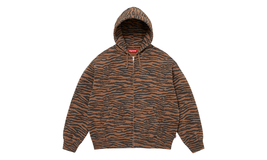 Small Box Zip Up Hooded Sweatshirt "SS26 - Tiger" SU27352