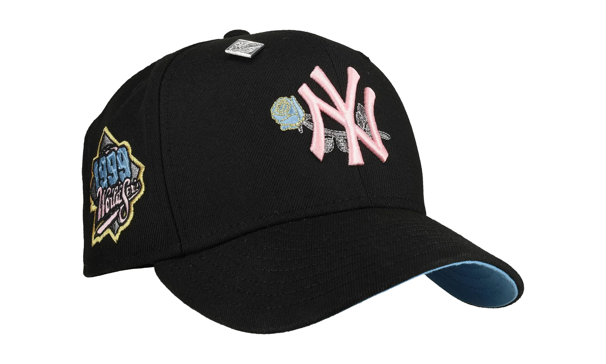 59FIFTY New York Yankees 1999 World Series Fitted Hat "Metallic Rose / Black" NE422