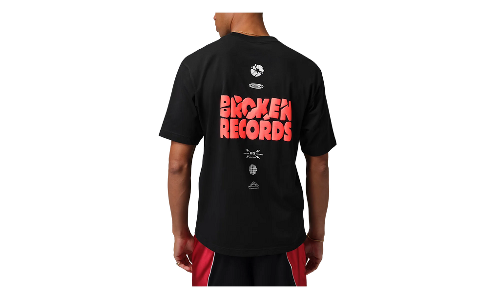 Jordan Broken Records Graphic T-Shirt "Black / Infrared 23" IF3055 010