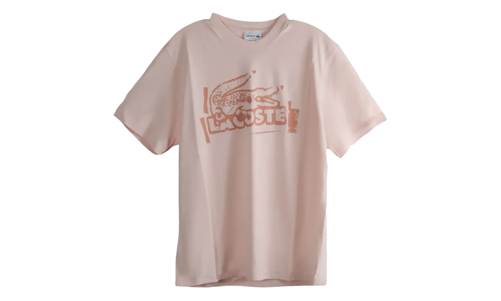 Printed Cotton Jersey T-Shirt "Light Pink / Beige" TH0284 GXI