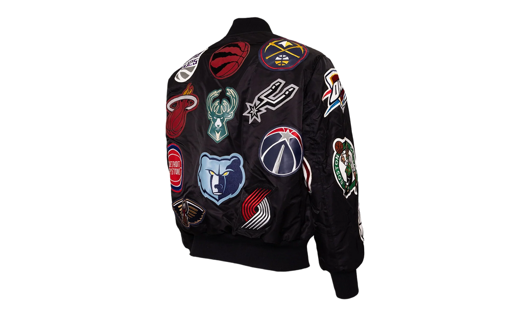 Reversible Bomber Jacket "Charlotte Hornets" NBA 501REVBBLK BLK
