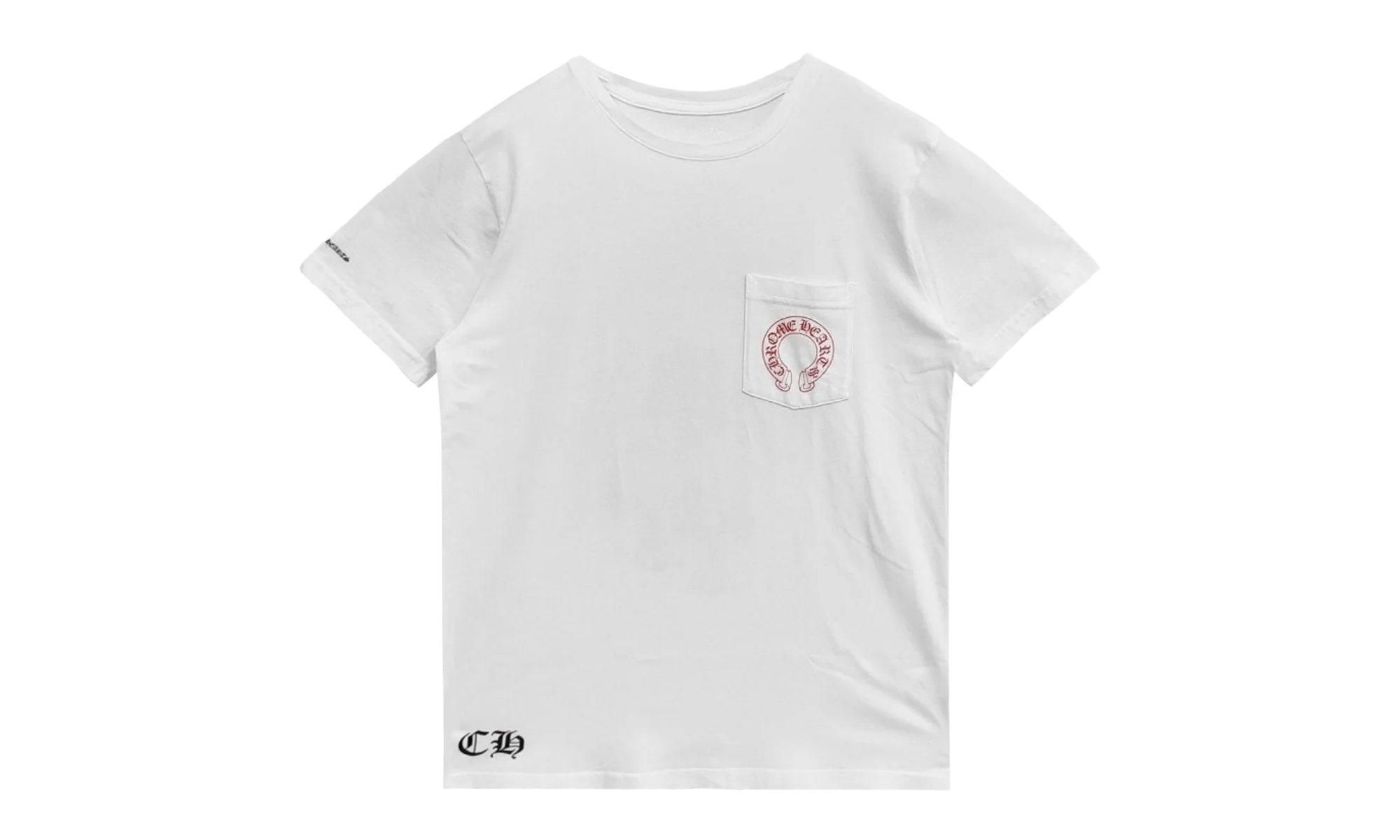 Cemetery Cross Red Horseshoe Tshirt "White/Red" CHRM0687