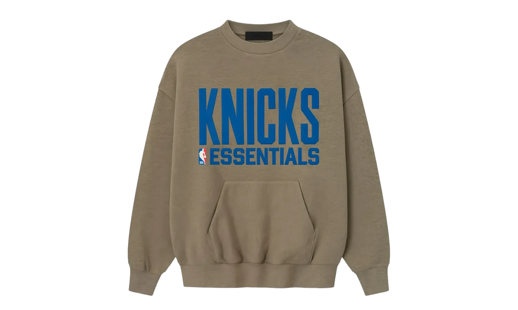 NBA Mens Knicks Sports Fit Crewneck "Homestead Heather" 192NB256508F