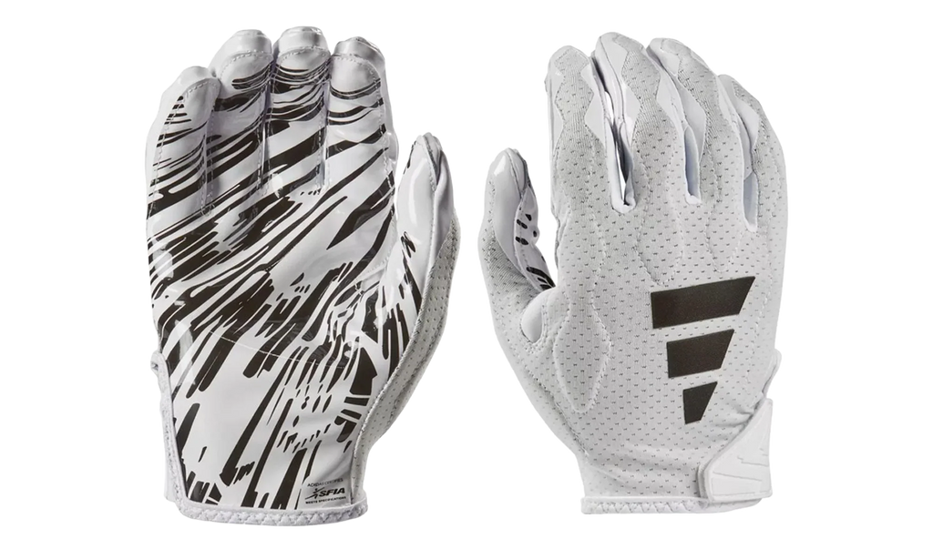 Freak 6.0 Padded Football Gloves "White / Black" AF1605 WHT BLK