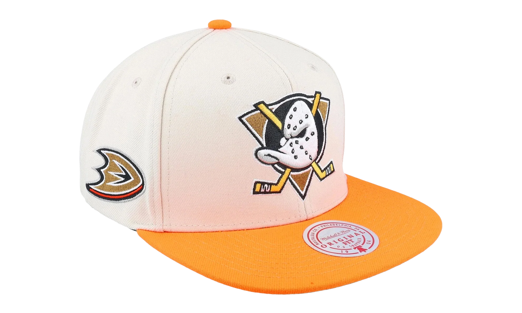 NHL Vintage Off-White Snapback Cap "Anaheim Ducks - Off White" 6HSSSH22085 ADUOFWH