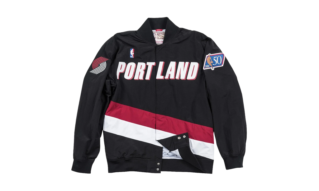NBA Authentic Warm Up Jacket "1996-97 Portland Trail Blazers - Black" AWJKLG18045 PTBBLCK96