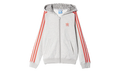 OriginalsTrefoil Hoodie GS "Medium Grey Heather / Red" S96086