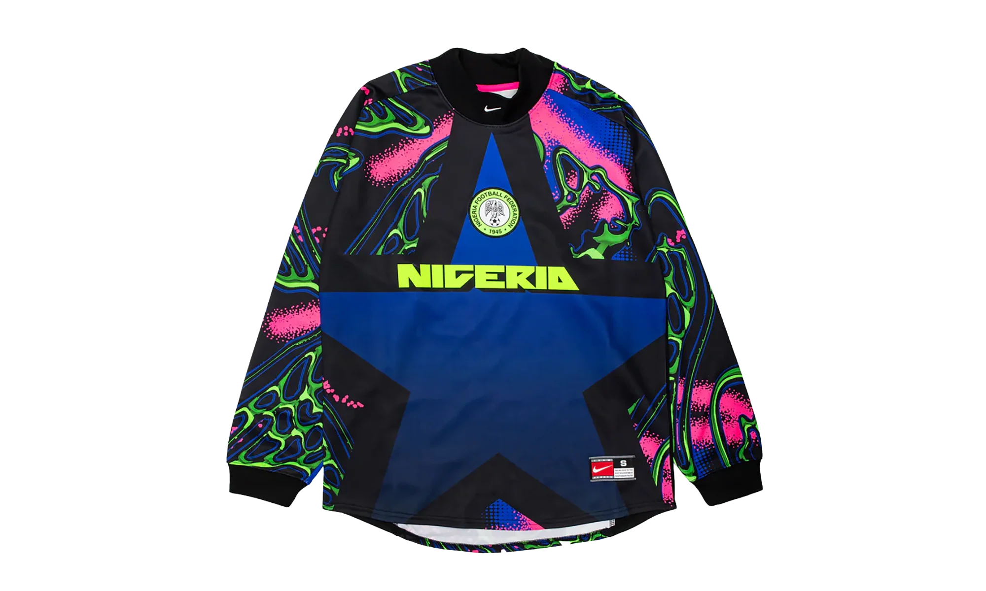 Nigeria Authentic Goalkeeper Football Shirt "Black / Hyper Pink / White" IO0782 010