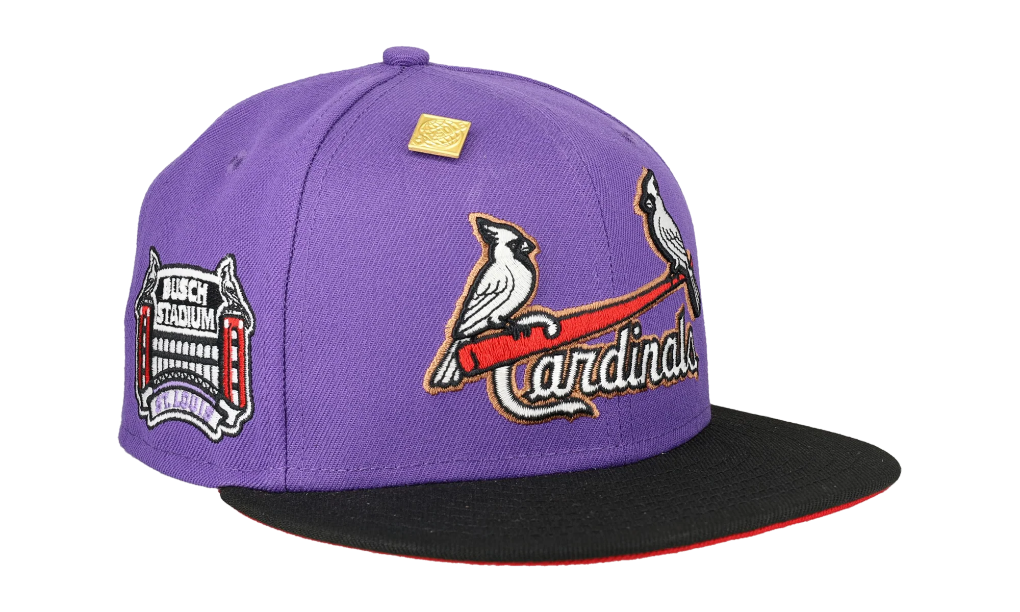 59FIFTY St. Louis Cardinals Busch Stadium Final Season Patch Fitted Hat "Tan / Teal" NE385