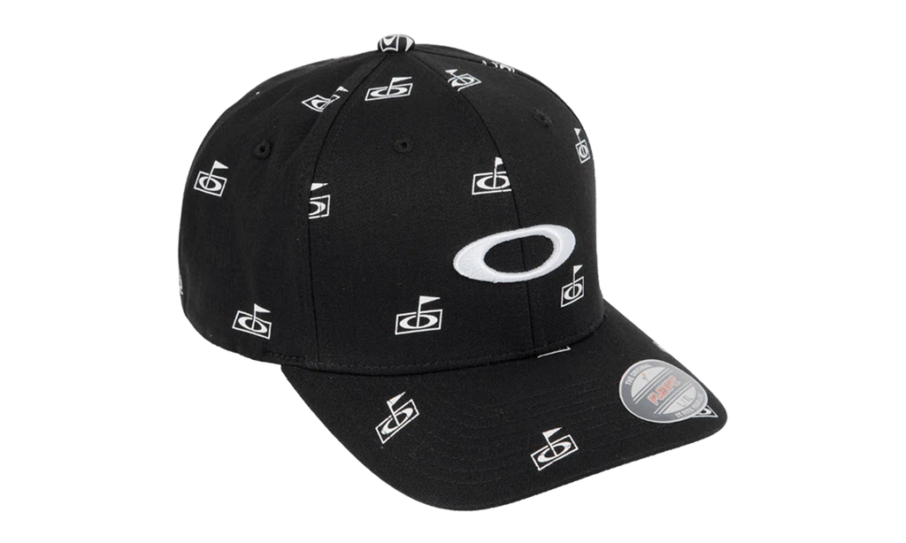 Flag Print Fitted Hat "Blackout" FOS901211 02E