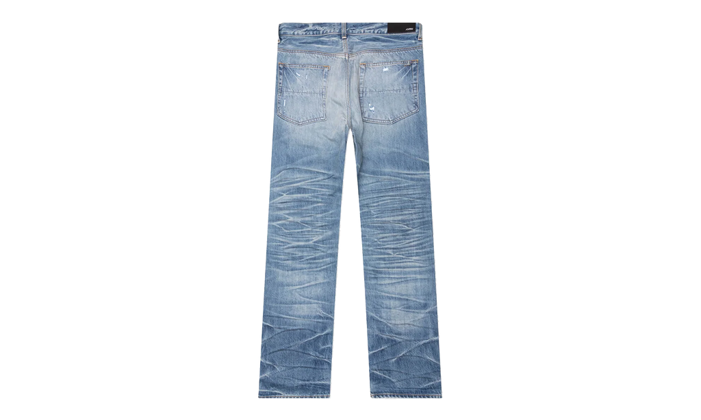 Pleated Denim Straight MX1 Jeans "Honeycomb Indigo" AMDNGH1087 HONE