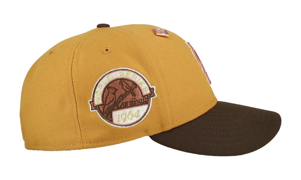 59FIFTY St Louis Cardinals 1964 World Series Fitted Hat "Tan / Brown" NE431