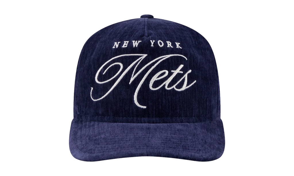 9TWENTY New York Mets Team Script Snapback Hat "Blue - Velvet" NE218