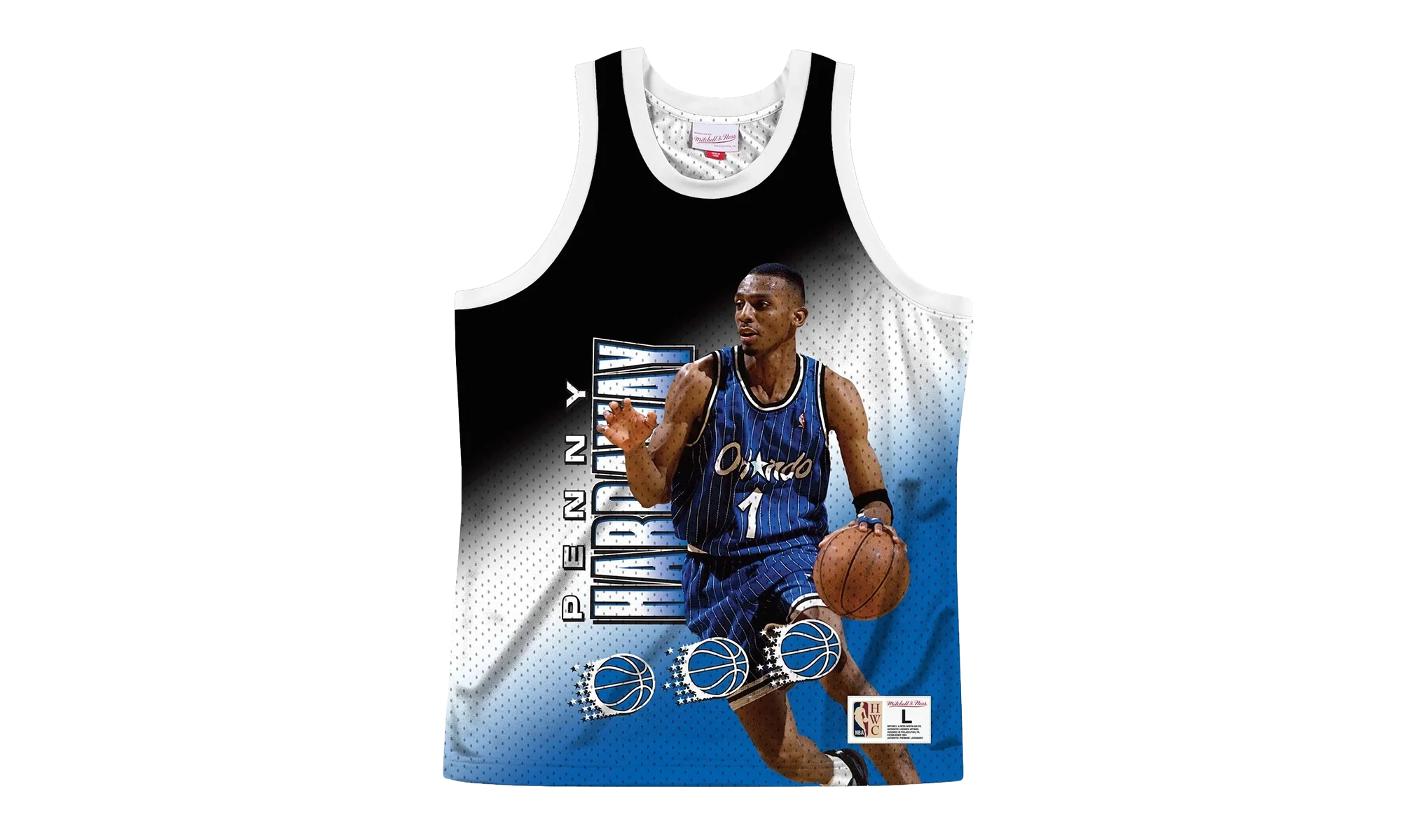 NBA Behind The Back Jersey "Orlando Magic Penny Hardaway" MSTKMI19002 OMAWHITPHA