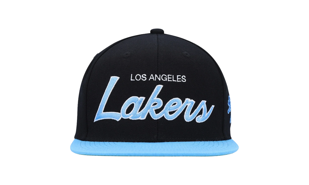 NBA Hardwood Classics Script 2.0 Snapback Cap "Los Angeles Lakers - Black" HHSS3282 LALYYPPPBLCK