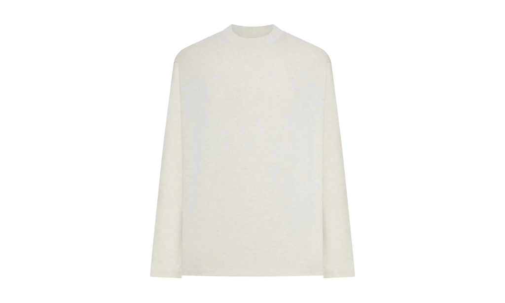 Embroidered Classic Long Sleeve Tee "Oatmeal Heather" 125HO254202F
