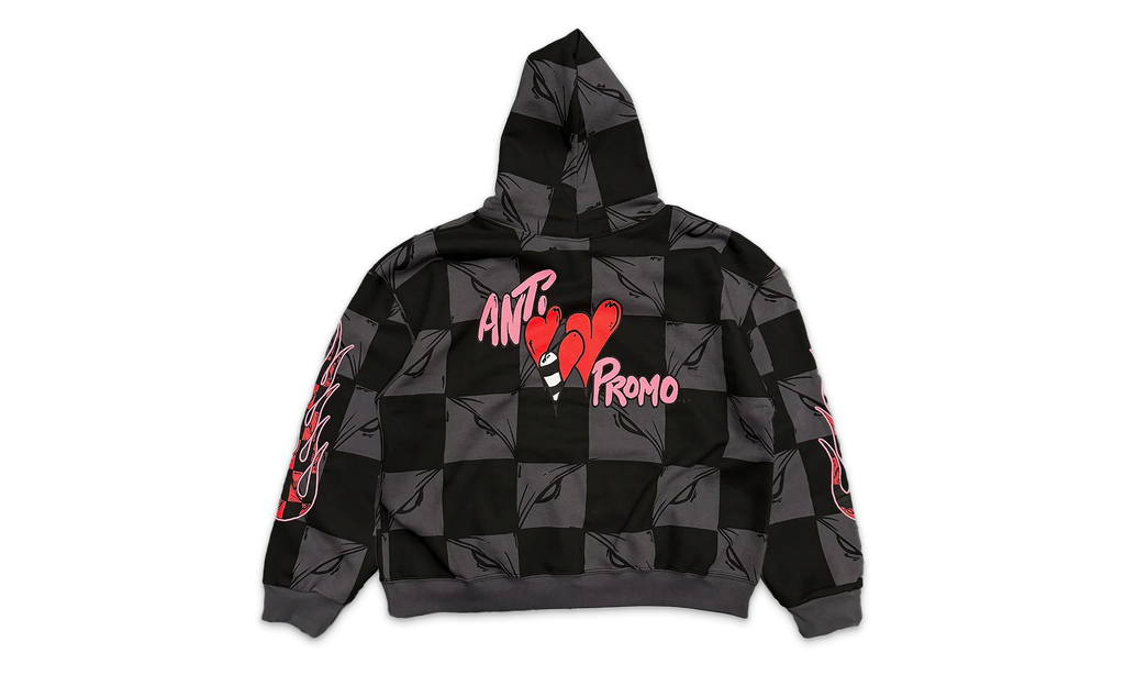 Anti Promo 99 Eyez FLAME Hoodie "Black / Grey" 14290 10004MBAP9E BLAC 442