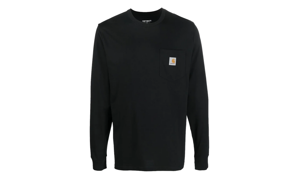 Long Sleeve Pocket T-shirt "Black" I030437 89XX