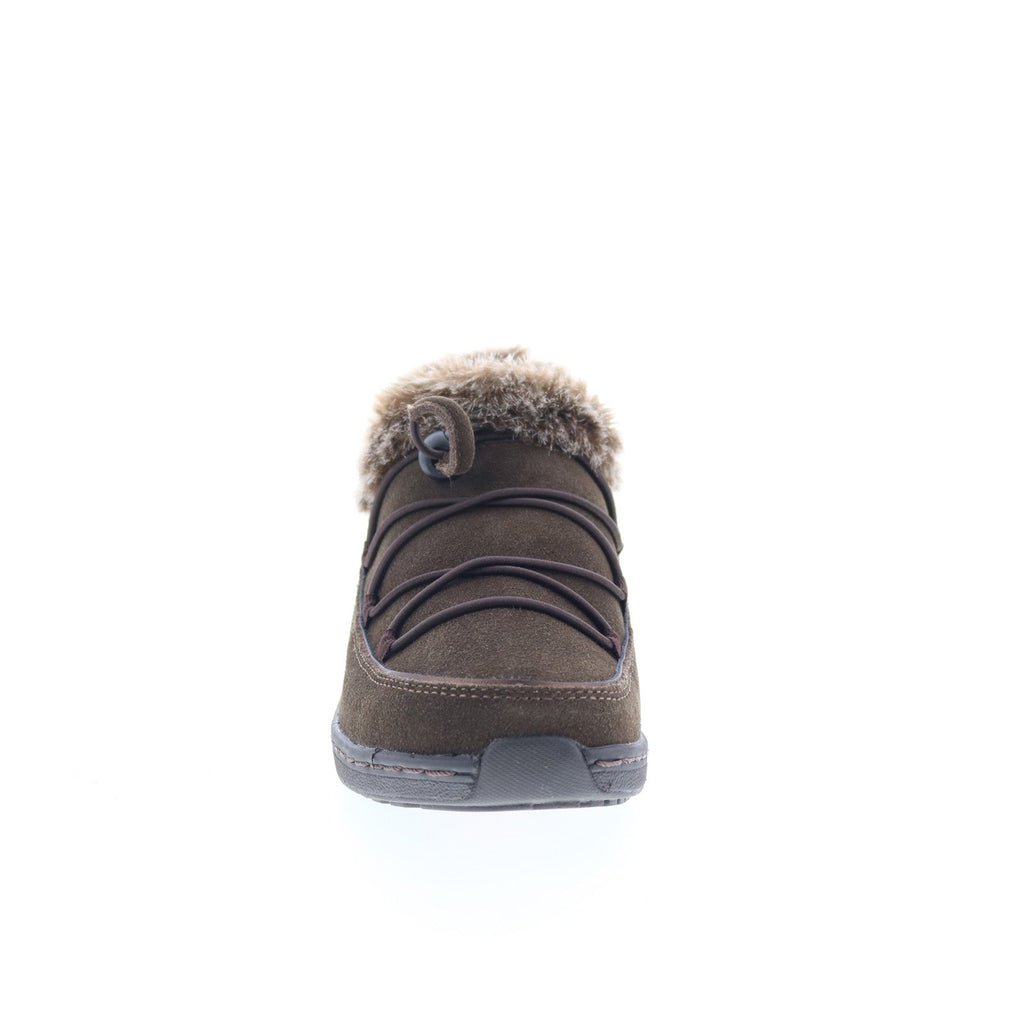 Aetrex Chrissy BB332 Womens Brown Suede Slip On Loafer Flats Shoes