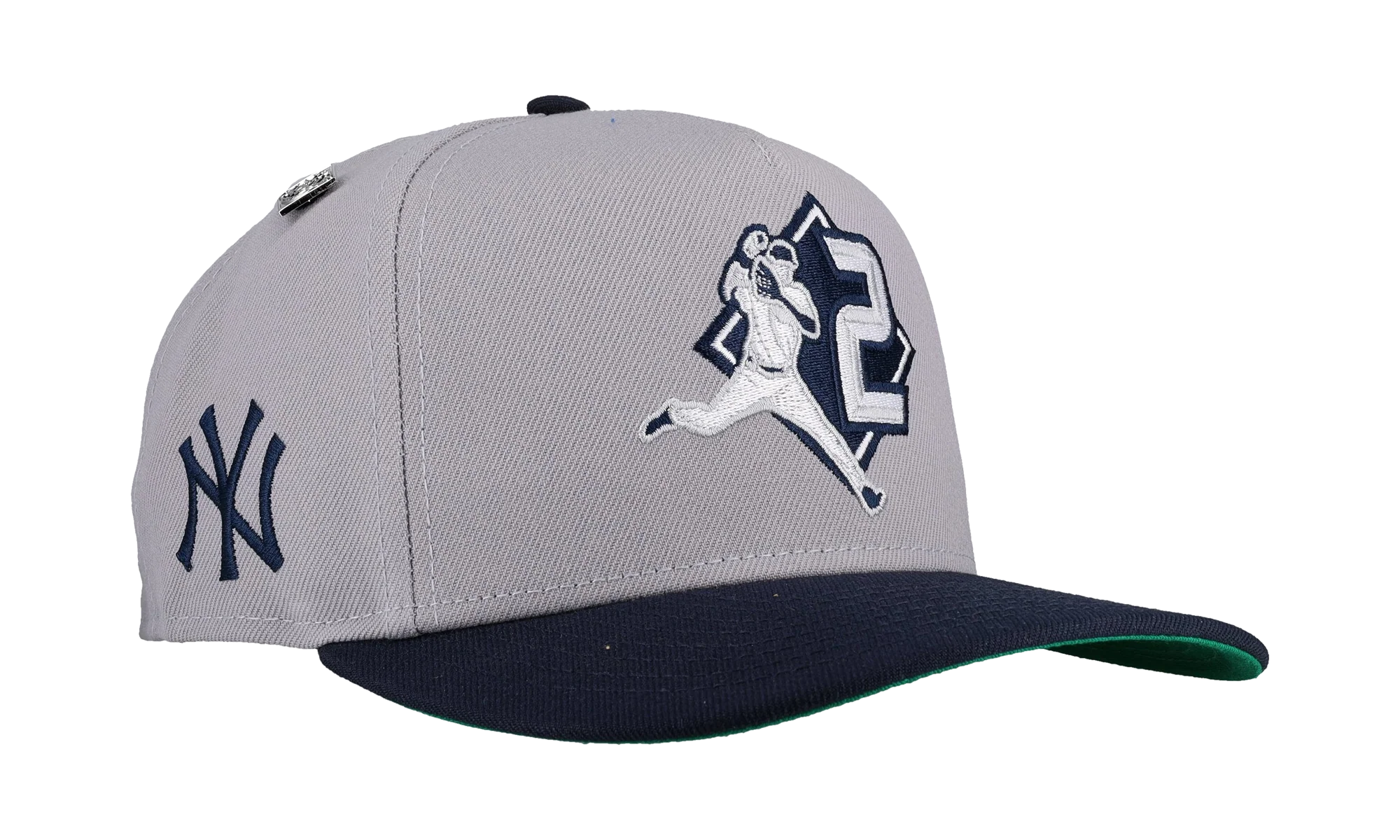 9FIFTY New York Yankees Derek Jeter 2 A Frame Snapback Hat "Grey / Navy" NE281