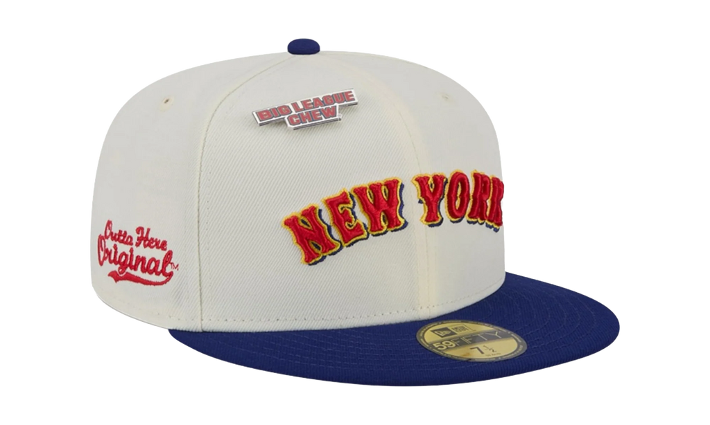 59FIFTY New York Mets Big League Chew Original Fitted Hat "White / Blue" NE491
