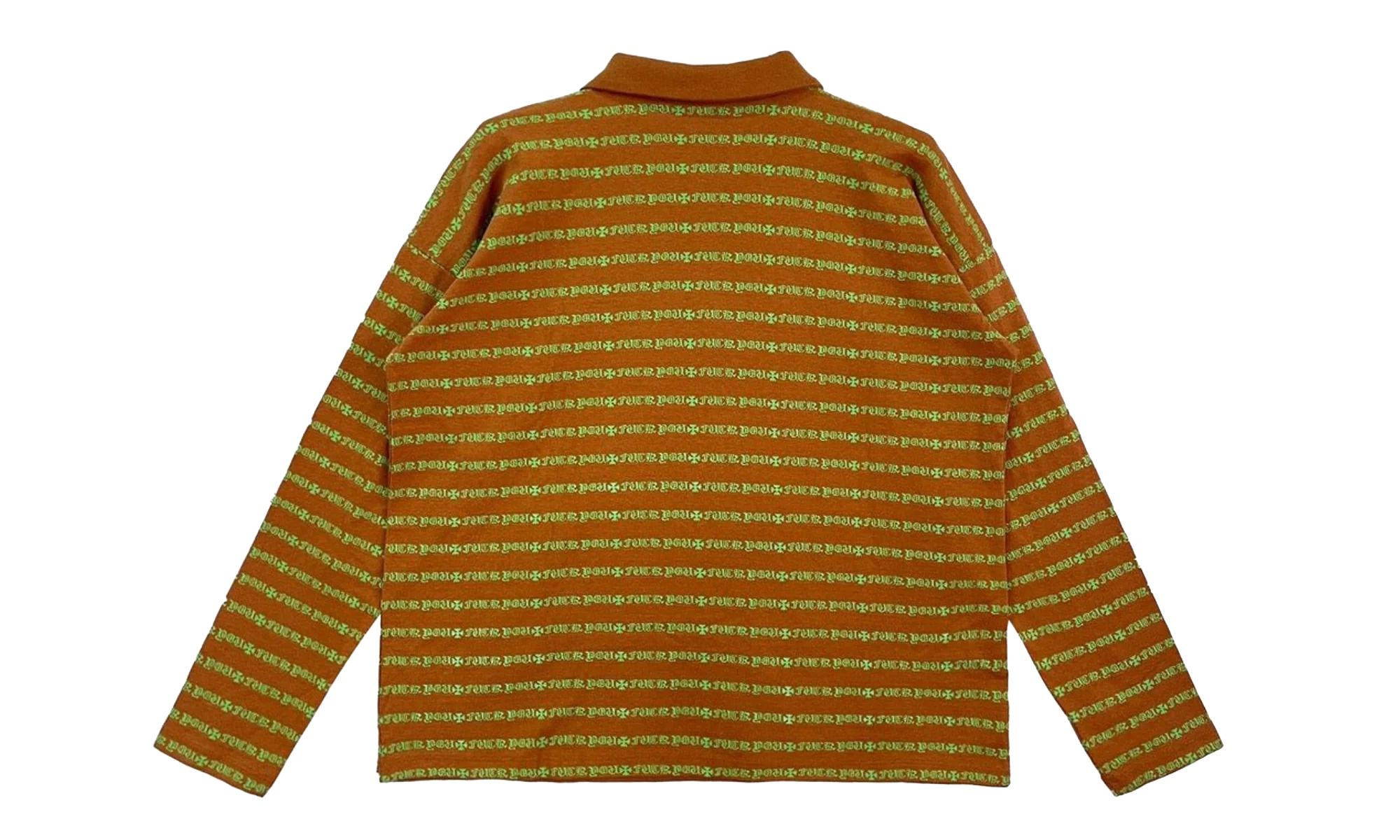 Matty Boy Stripe Long Sleeve Polo "Brown / Green" CHRM0840