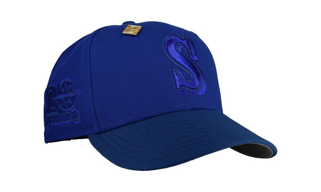 59FIFTY Seattle Mariners 20th Anniversary Fitted Hat "Blueberry Metallic" NE370