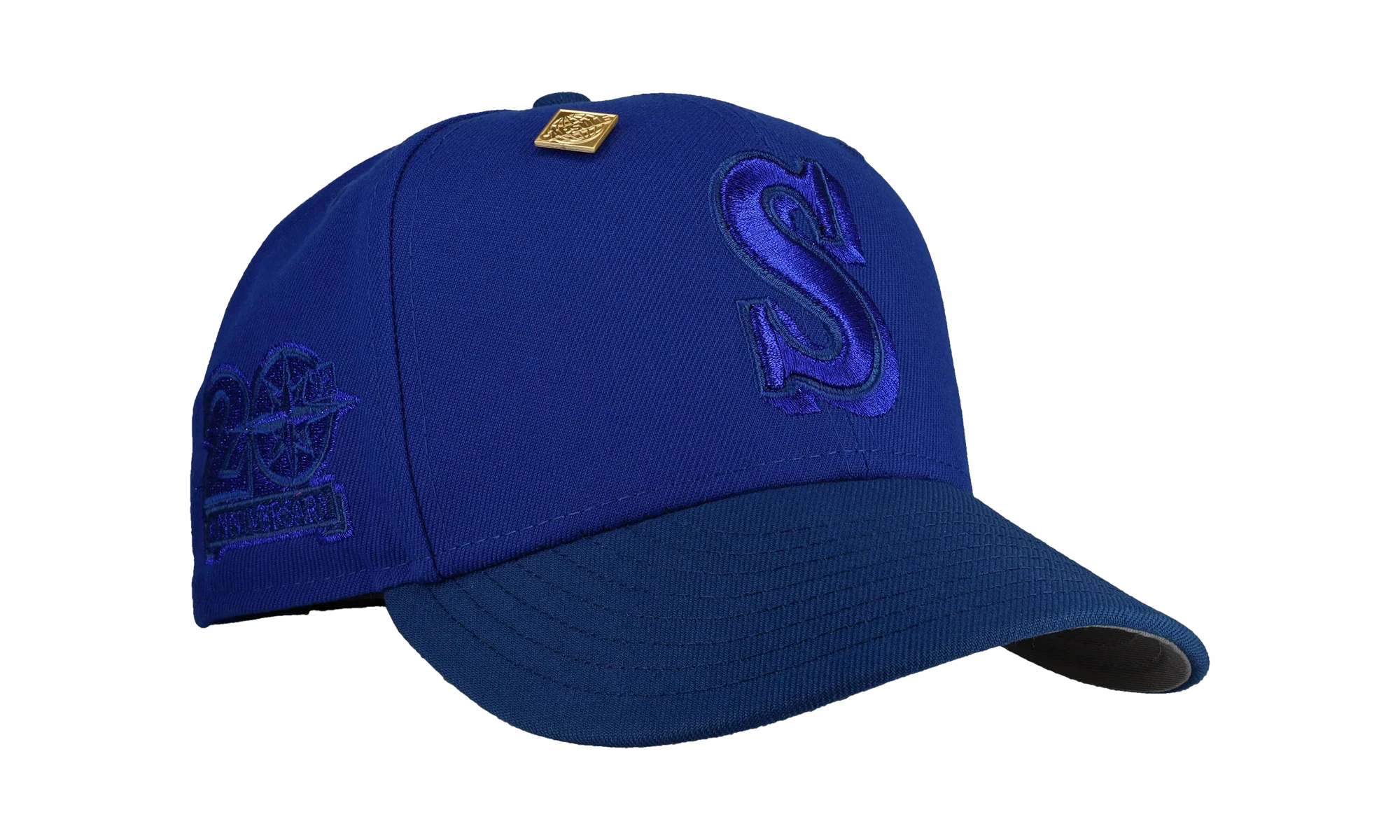59FIFTY Seattle Mariners 20th Anniversary Fitted Hat "Blueberry Metallic" NE370
