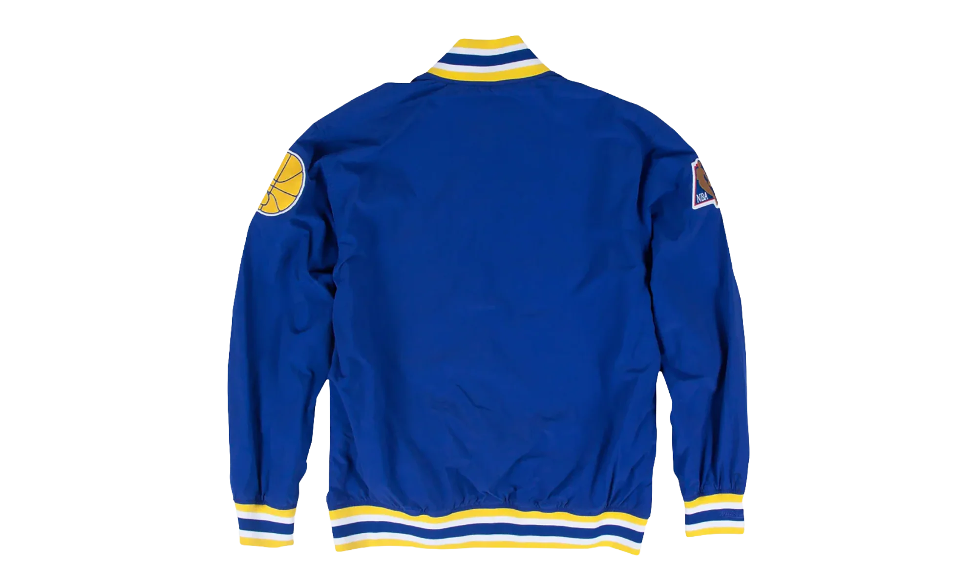 NBA Authentic Away Warm-Up Jacket "1996-97 Golden State Warriors - Blue / Yellow" 6056S310D96GSW