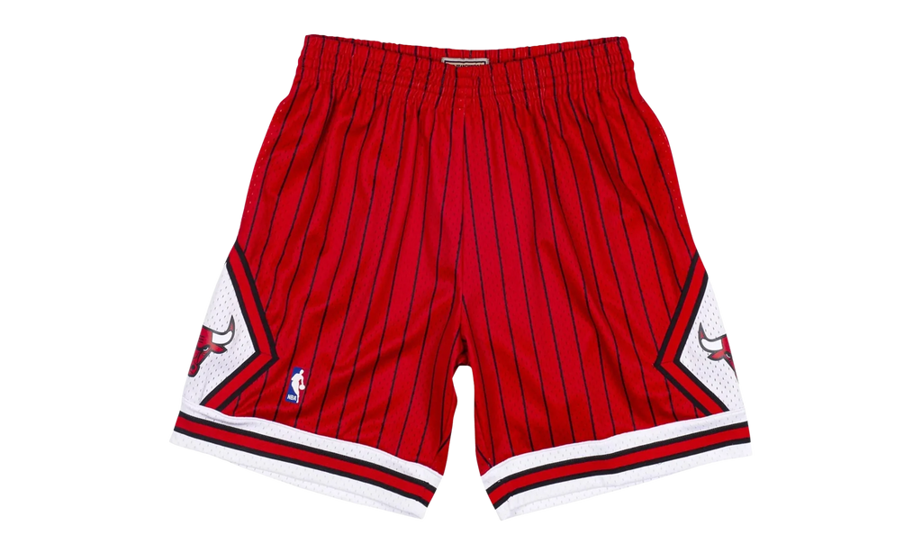 NBA Reload Swingman Shorts "1995 Chicago Bulls - Scarlet" SMSHAC19153 CBUSCAR95