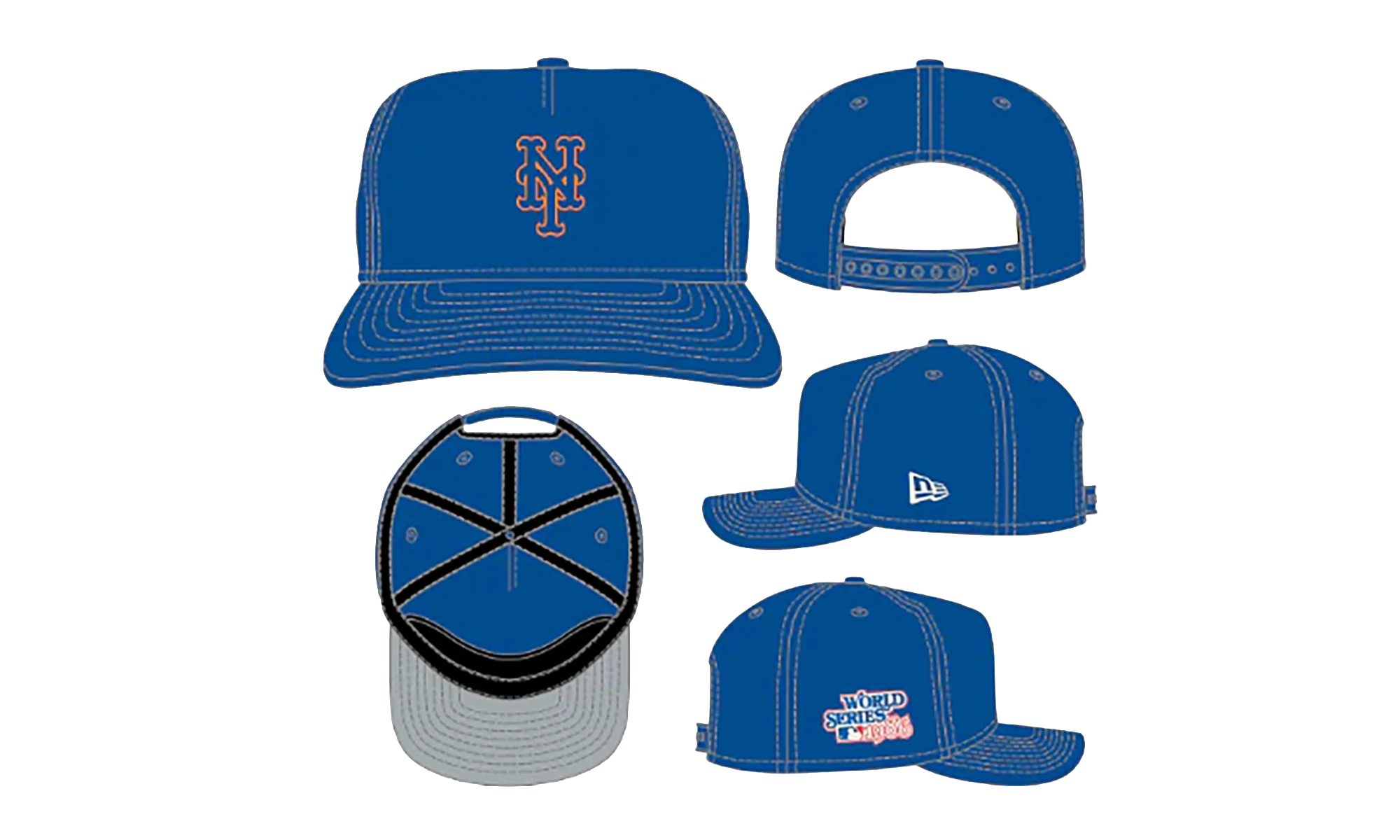 9TWENTY New York Mets Championship 1 Snapback Hat "Blue" NE200
