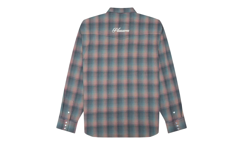 Sender Western LS Woven Button Up "Pink" P26SP029-PNK