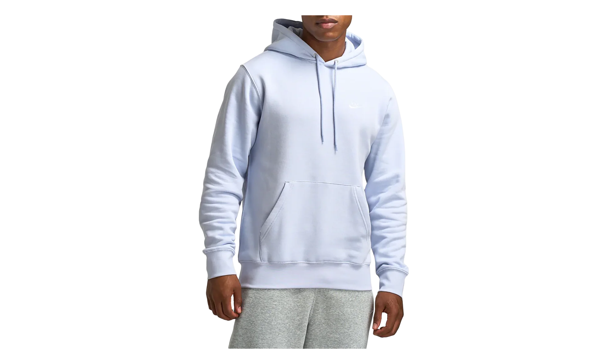Club Pullover Fleece Hoodie "Ghost White" FN3859 057