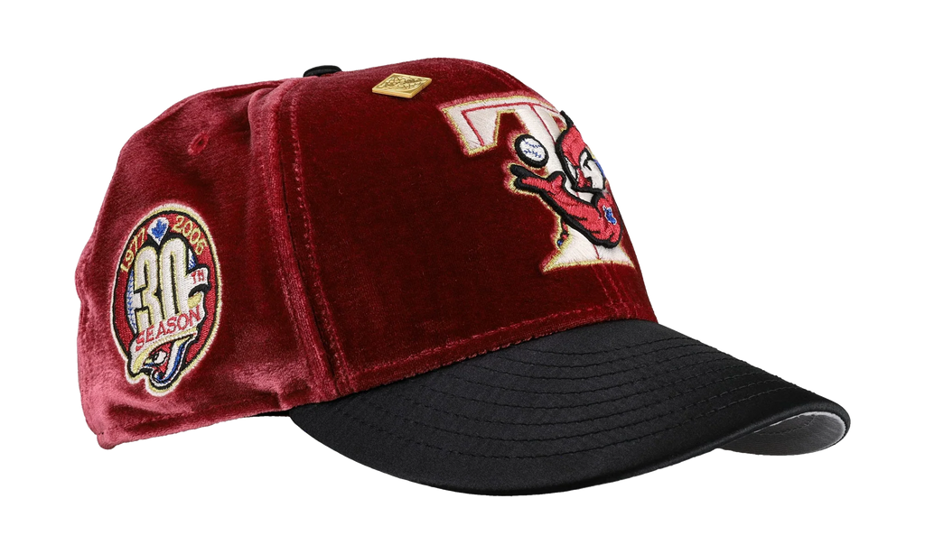 59FIFTY Toronto Blue Jays 30th Season Fitted Hat "Maroon - Velvet" NE405